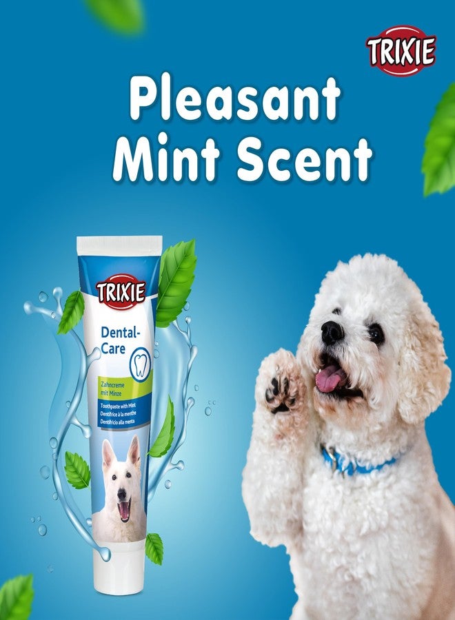 Trixie Mint Flavor Toothpaste for Dogs - Oral & Dental Care | Freshens Breath, Fights Plaque & Tartar | Promotes Healthy Gums | Safe & Effective Dog Toothpaste, 100 g - Image 2